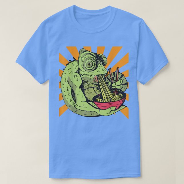 Camiseta Chamaleon Ramen Noodles 185 (Frente do Design)