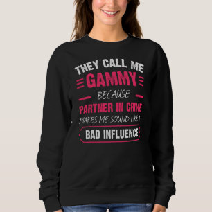 Camiseta Chamam-Me Gammy Porque Parceiro Do Crime É Engraça