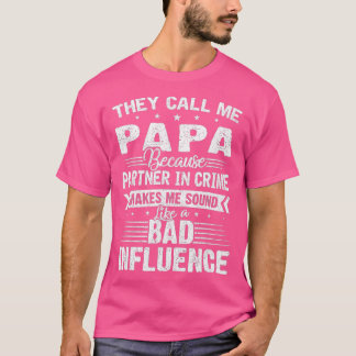 Camiseta Chamam-Me Papá Porque Parceiro É Engraçado