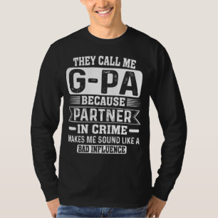 Camiseta Chamam-Me Parceiro G-pa Em Crimes Pais Papa