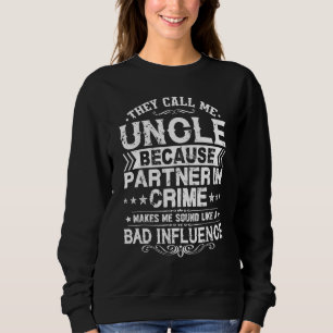 Camiseta Chamam-Me Tio Porque Parceiro Do Crime Pai