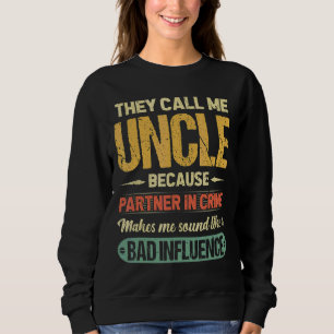 Camiseta Chamam-Me Tio Porque Parceiro Do Crime Pai