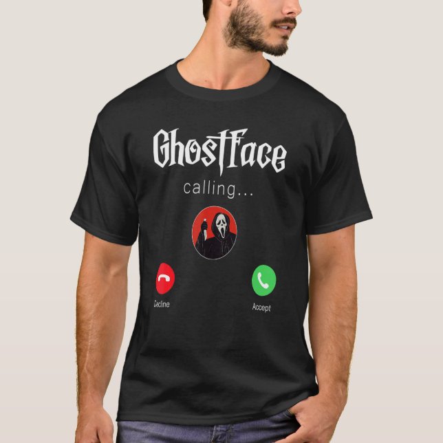 Camiseta Chamando Gritar De Halloween Você Desligou (Frente)