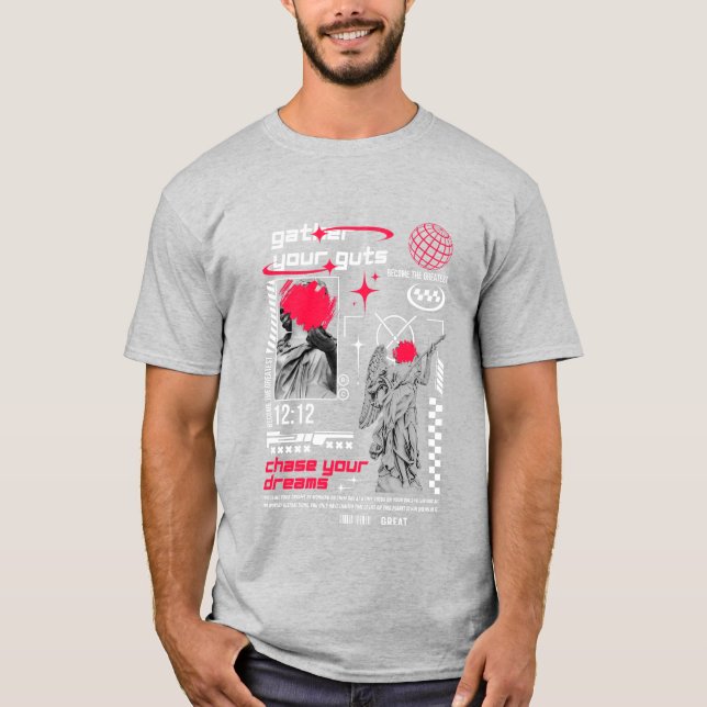 CAMISETA CHAMAR SONHOS PAI DE CITAÇÃO MOTIVACIONAL (Frente)