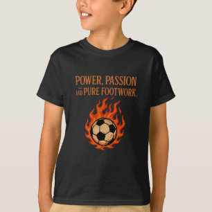 Camiseta Chamas do Fã de Futebol de Trabalho Puro Power Pio