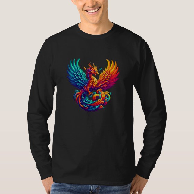 Camiseta Chamas Hiper do Majestoso Fénix (Frente)