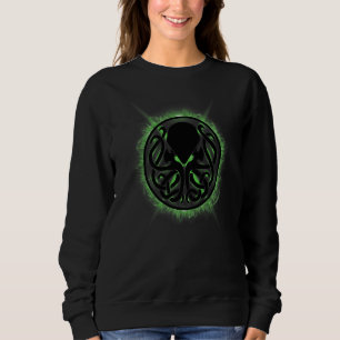 Camiseta Chamas Verdes Cthulhu Steampunk Kraken