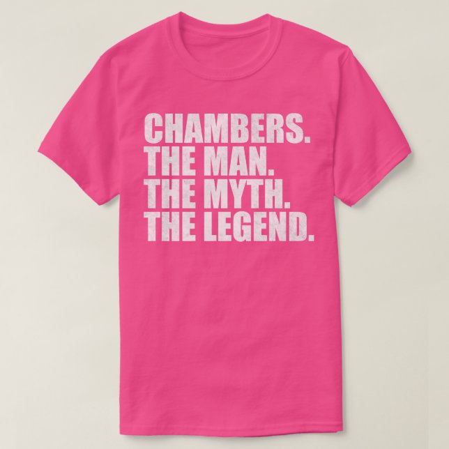 Camiseta ChambersChambers Nome da família Chambers sobrenom (Frente do Design)
