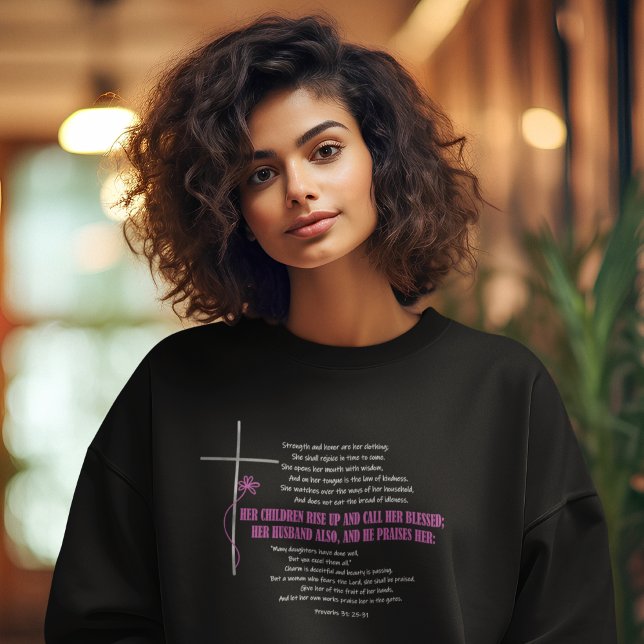 Camiseta CHAME-A DE BONITA Mãe Esposa Proverbs 31 Escritura (Criador carregado)