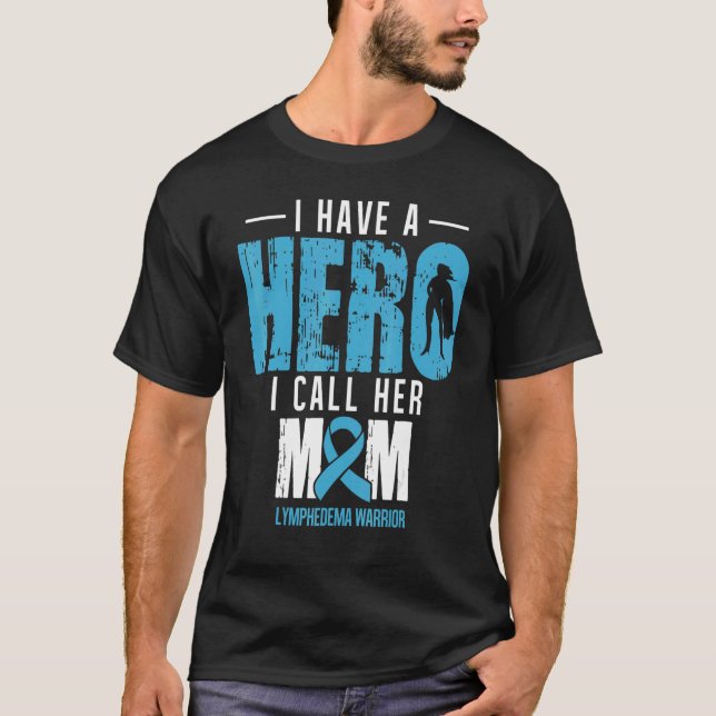 Camiseta Chame-a de Mãe Linfedema, Apoiadora da Consciência (Frente)