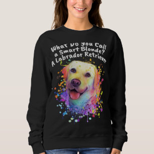 Camiseta Chame a "Smart Blone" Um Tema de Cachorro do Retri