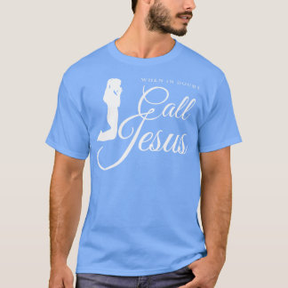 Camiseta Chame Jesus Oração Religião Presente