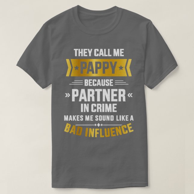 Camiseta Chame-me de maldade do crime de parceiro para a fé (Frente do Design)
