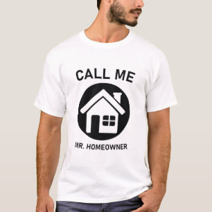 Camiseta Chame-me de proprietário imobiliário