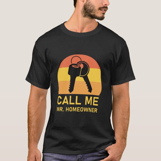 Camiseta Chame-me de proprietário imobiliário (Frente)
