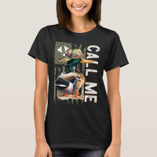 Camiseta Chame-Me Mallard Duck Hunter Season Cute Du