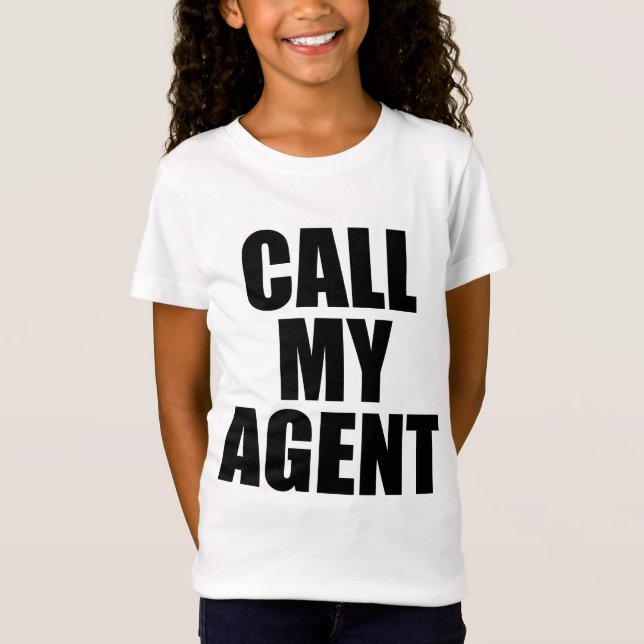 Camiseta chame meu agente (Frente)