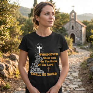 Camiseta "Chame o Senhor" Glossoando Cruz Cristão