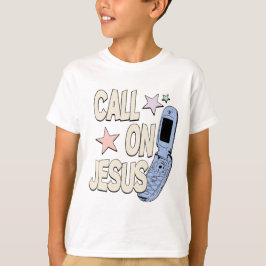 Camiseta Chame por Jesus – Design Retro Fé