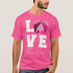 Camiseta Chameleon Ama Bela Réptil Linda Geckos Com