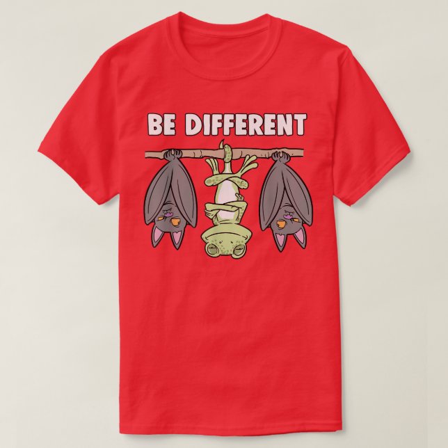 Camiseta Chameleon Bat Fairytale Seja Diferente (Frente do Design)