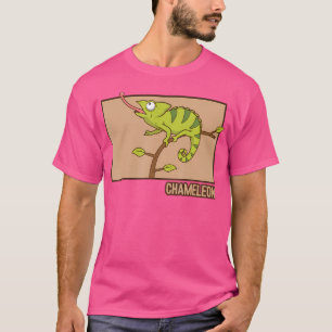 Camiseta Chameleon Doodle Chinês Hanzi Panther Veilado Cham