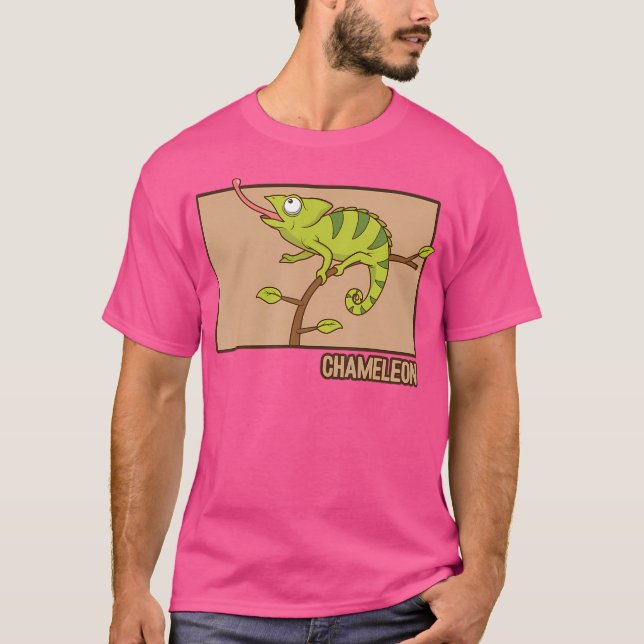 Camiseta Chameleon Doodle Chinês Hanzi Panther Veilado Cham (Frente)