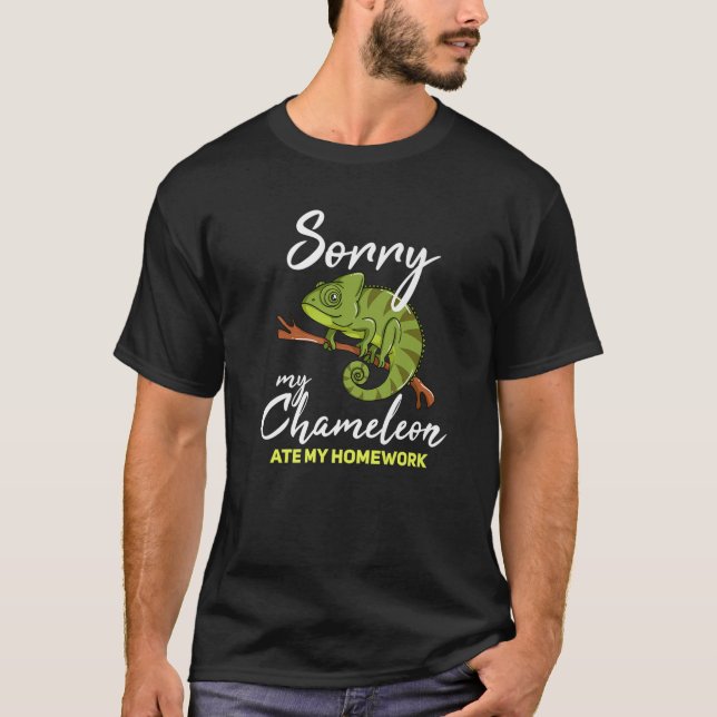 Camiseta Chameleon Gift Green Lizard Reptile (Frente)