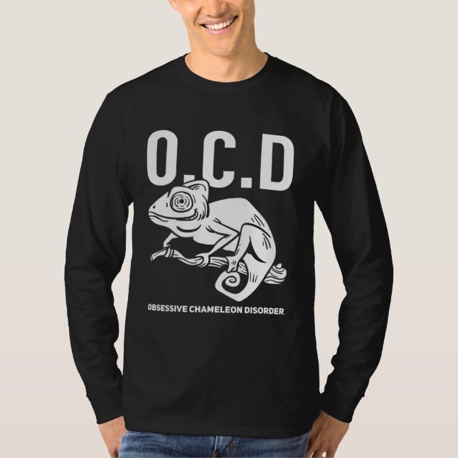 Camiseta Chameleon  Green Lizard Reptile (Frente)