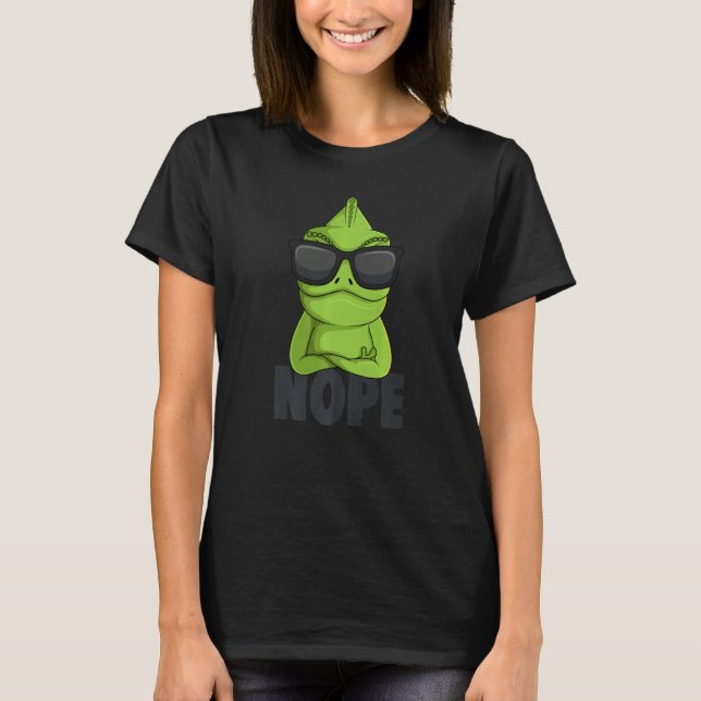 Camiseta Chameleon Lizard Mulheres Meninas Meninas Crianças (Frente)