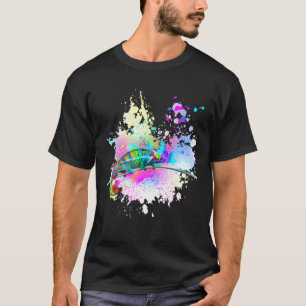 Camiseta Chameleon Lizard Rainbow Heart Glass Sungla