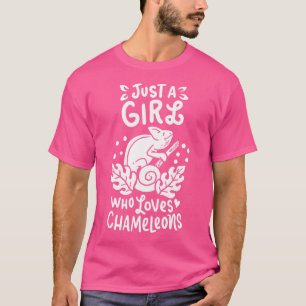 Camiseta Chameleon Lizard Reptile Pet Engraçado