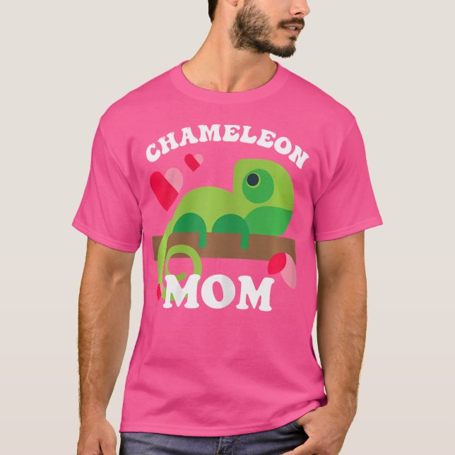 Camiseta Chameleon Mãe Zookeeper Lizard Reptiles Pets Chame (Frente)
