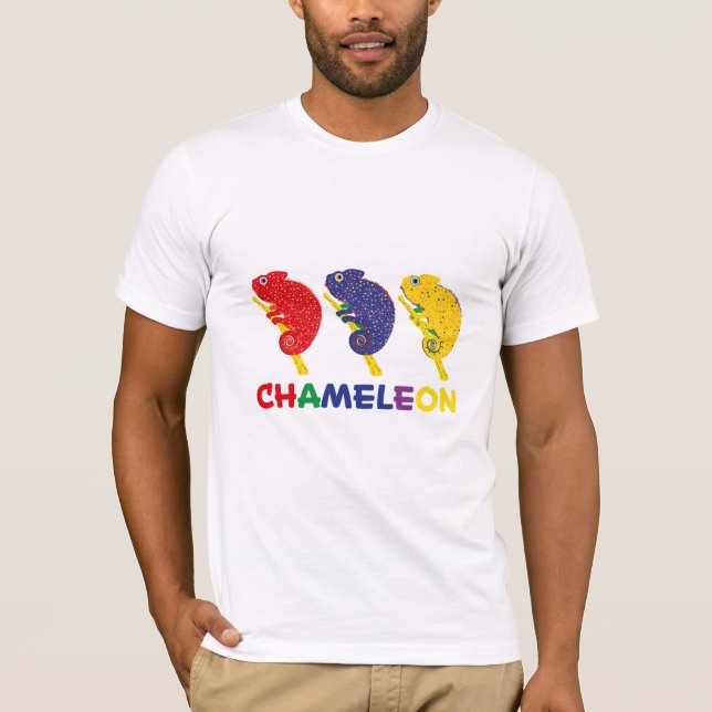 Camiseta Chameleon Mudando Cores (Frente)
