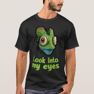 Camiseta Chameleon Olhe Em Meus Olhos Chamaeleonidae Raglan