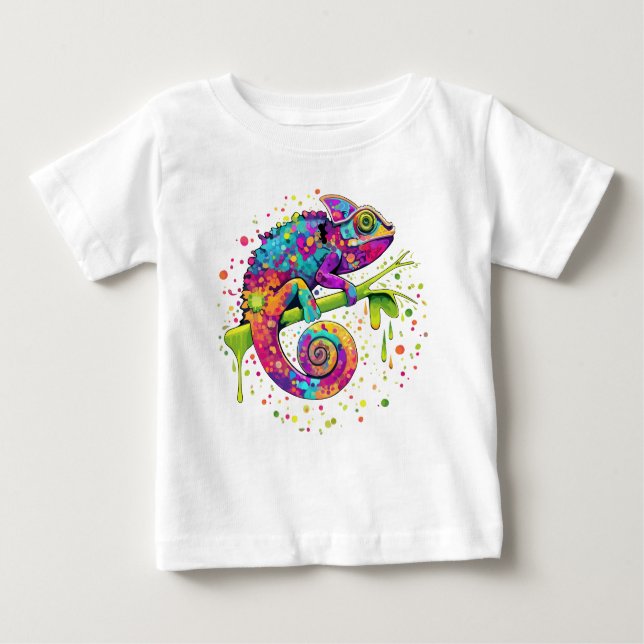 Camiseta Chameleon Paint mantém estilo aquarela (Frente)