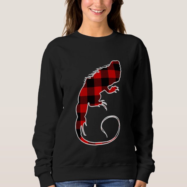Camiseta Chameleon Red Buffalo Xadrez Lizard Correspondendo (Frente)