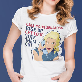 Camiseta Chamem a vossa senadora feminista democrata femini