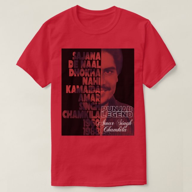 Camiseta Chamkila 1 (Frente do Design)