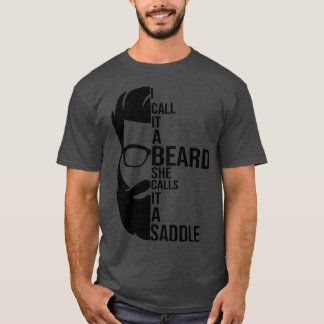 Camiseta Chamo-Lhe Uma Barba Que Ela Chama De Presente Engr