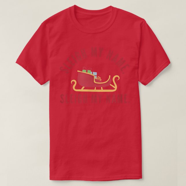 Camiseta Chamo-Me Pun Engraçado De Natal Matchi (Frente do Design)