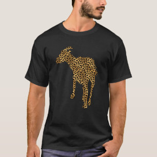 Camiseta Chamois Leopardo Impressão Capa Antílope Animal Wo