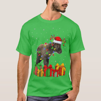 Camiseta Chamois Lighting Xmas Tree Santa Hat Chamois Chris