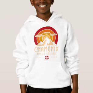Camiseta Chamonix França Retro Sunset Skiing Souvenirs 80s