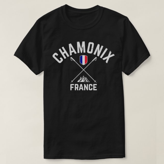 Camiseta Chamonix France Ski (Frente do Design)