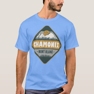Camiseta Chamonix Mont Blanc France Vintage Hiking Design