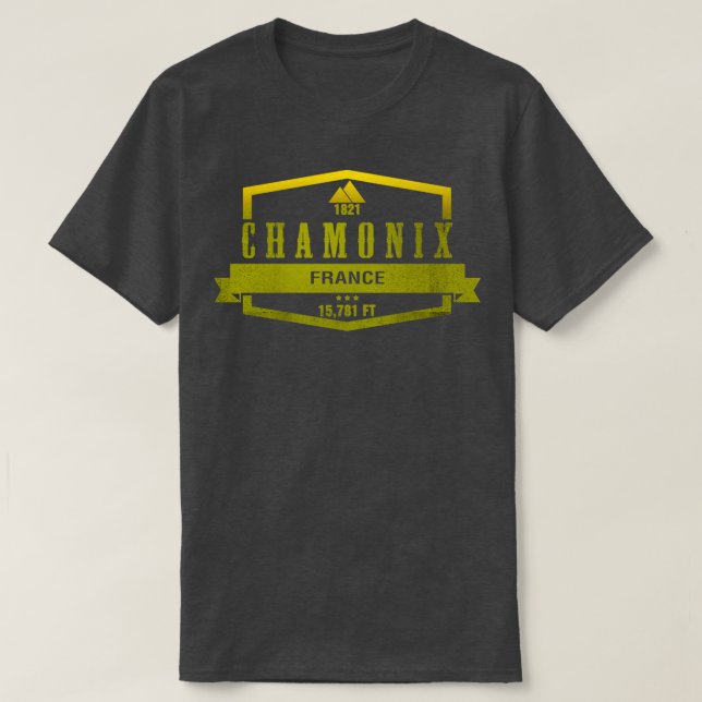 Camiseta Chamonix Ski Resort França (Frente do Design)
