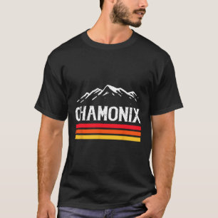 Camiseta Chamonix Ski Resort Mountain France Retro
