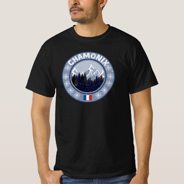 Camiseta Chamonix Station de Ski (Frente)