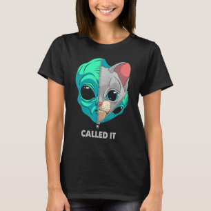 Camiseta Chamou de Gatinho Alien Pastel Gótico Astronauta S